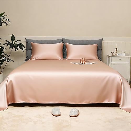 Miniatura 4 de MURT Juego de sábanas de lujo tamaño King, 100% viscosa de bambú, 400 hilos, refrescante y suave como la seda, certificado Oeko-TEX, bolsillo