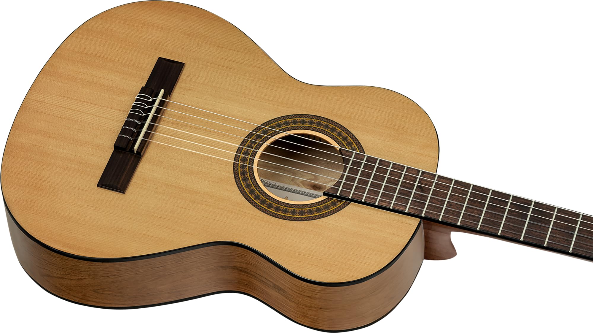 Ortega Guitars Konzertgitarre Einsteiger Set – Picker’s Pack – Inkl. Gigbag, Stimmgerät, Plektren, Gurt, Saiten, Ständer – Fichte, Katalpa, Natur (RPPC34)