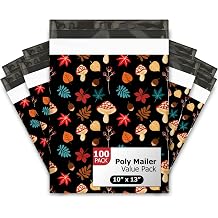 10x13 100 Fall Medley Designer Poly Mailers Waterproof Self Sealing Tear Resistant Polymailers Shipping Envelopes Premium Printed Bags For Small Businesses