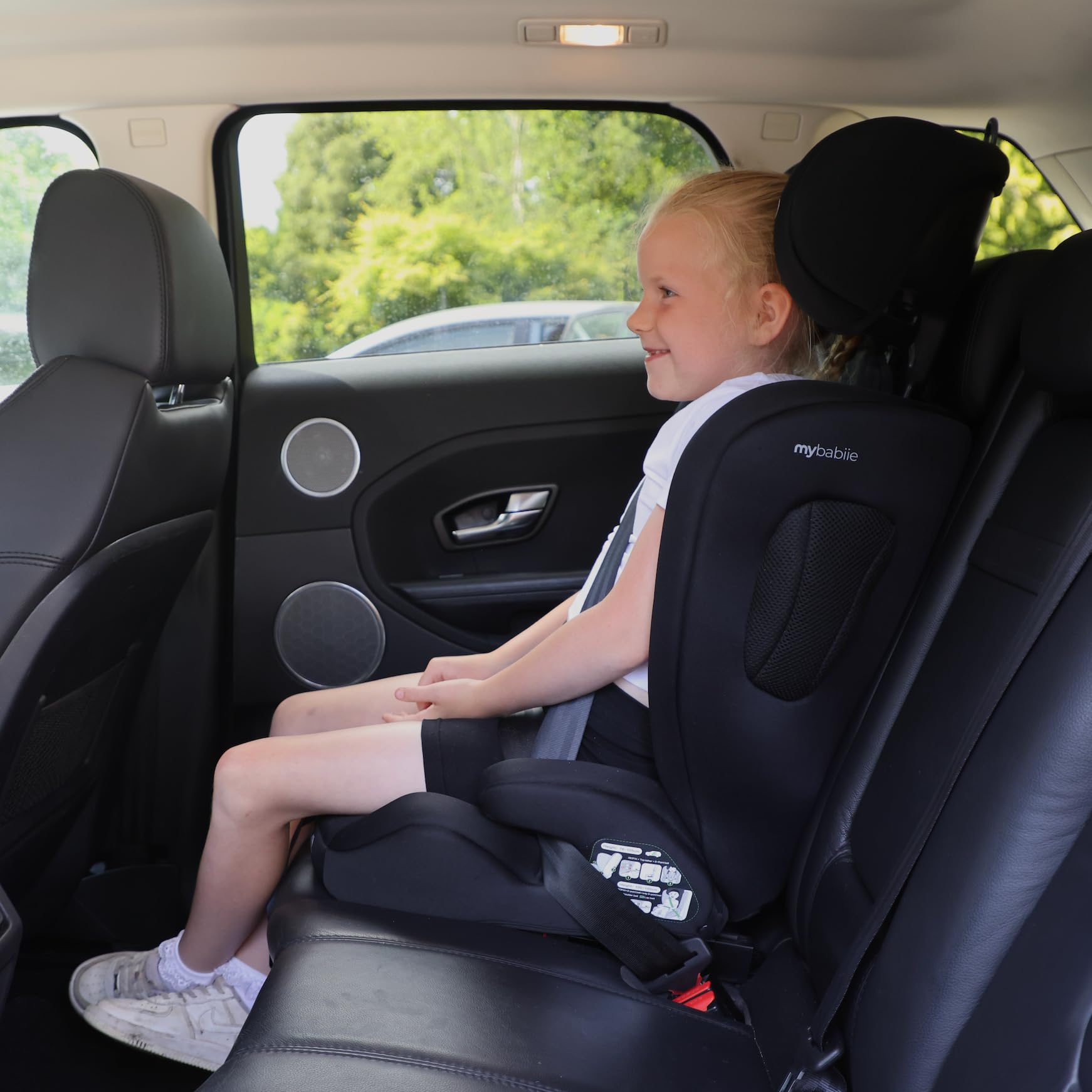 My Babiie MBCS75 Toddler to Booster R129 Child Car Seat - ISOFIX with Top Tether, Harness, 76-150cm (Approx. 9-36kg, 15 Months - 12 Years), i-Size, Group 1/2/3, Adjustable, Forward Facing - Black — view 8