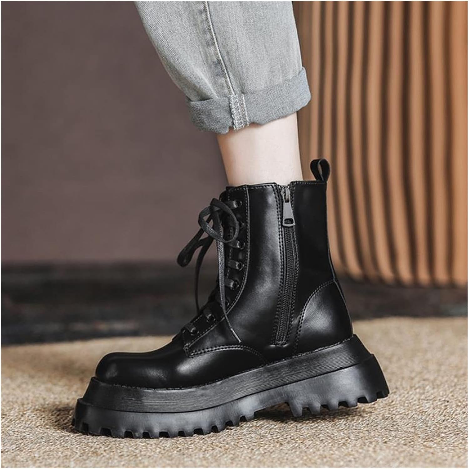 Amazon.com: YUEXCHAO Women Ankle Boots Platform Winter Warm Shoes for Woman  Flat Heel Short Boot Lady Footwear Size 34-40 (Color : B, Shoe Size :  81-99cm) : Clothing, Shoes \u0026 Jewelry