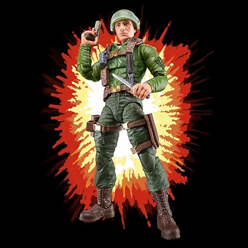 Miniatura 5 de G.I. Joe Classified Series Retro Cardback G.I. Joe Trooper, figura de acción coleccionable de 6 pulgadas con 14 accesorios