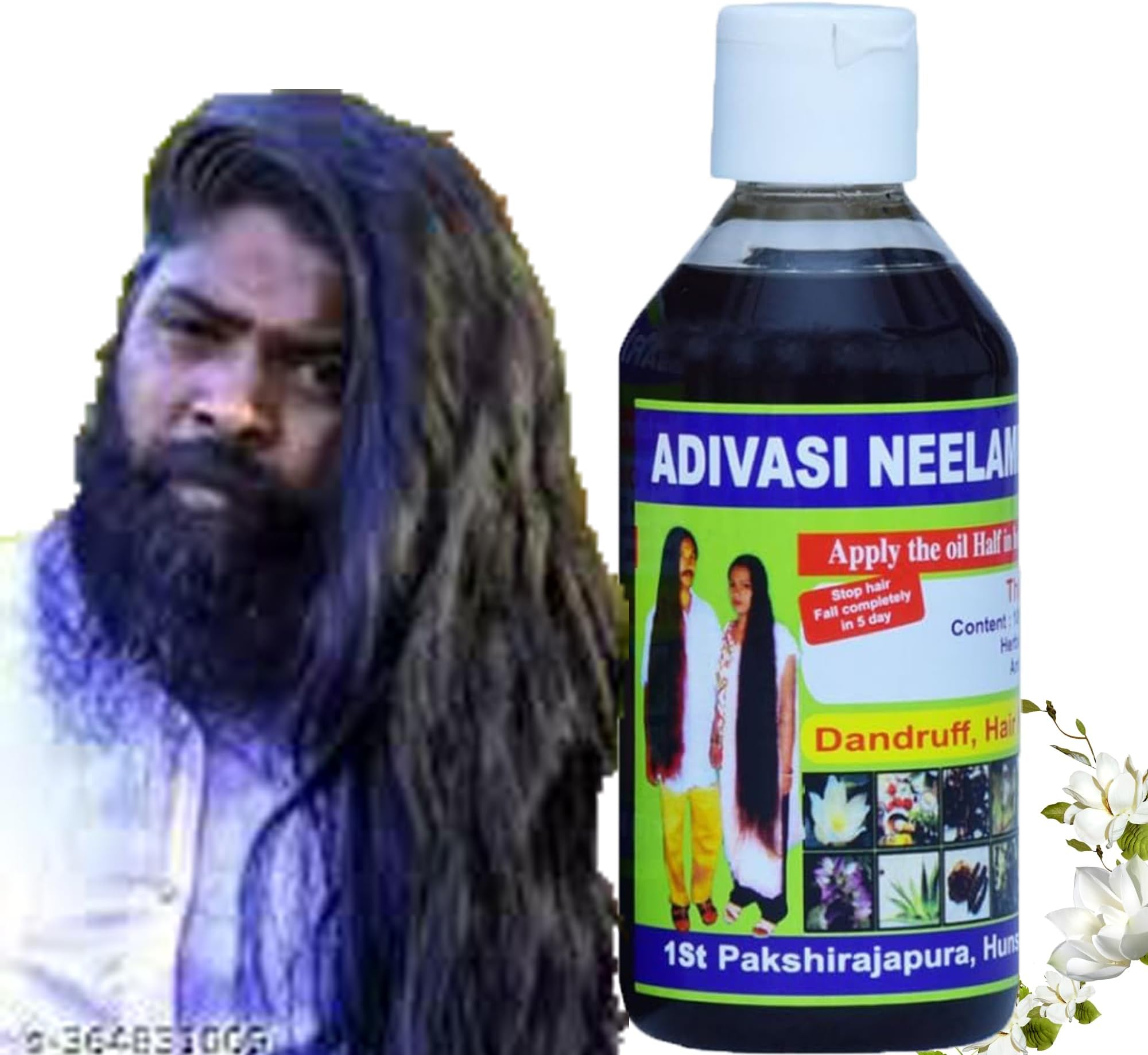 Adivasi Neelambari Adivasi Herbal Hair Growth Oil - Get Strong and Healthy Hair 250 ml