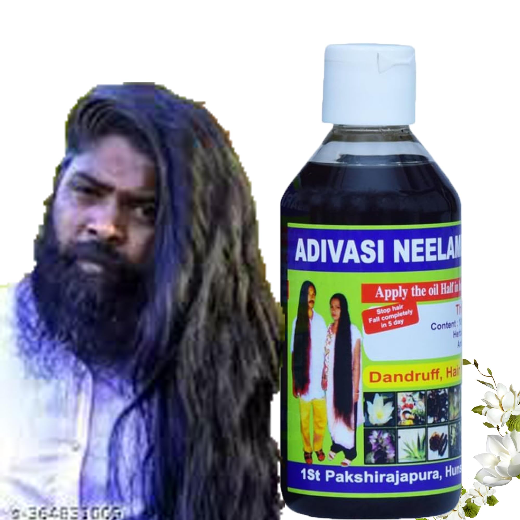 Adivasi Neelambari Adivasi Herbal Hair Growth Oil - Get Strong and Healthy Hair 250 ml