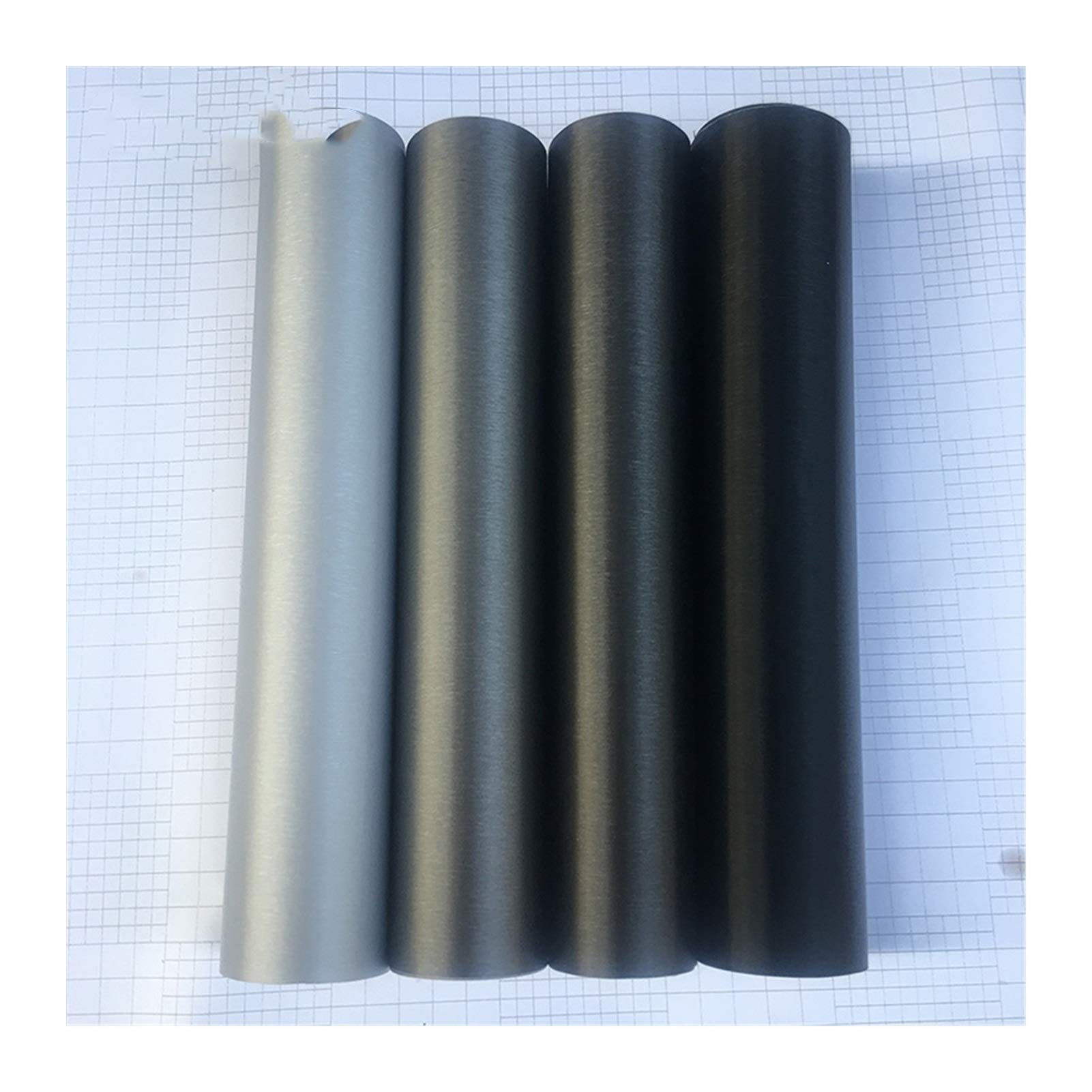 Auto Schutz Carbon Folie, 50cm * 1/2/3/4/5 m Car Styling Matte Brushed Auto Kunststoff-Verpackungs-Vinylfilm-Motorrad-Auto-Aufkleber-Abziehbild(Deep Grey,50cm x500cm)
