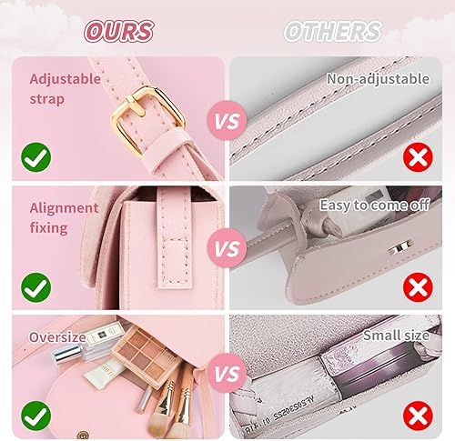 Miniatura 5 de Regalos de bolso para niñas Regalos de cumpleaños para niñas de 3, 4, 5, 6, 7 y 8 años, bolso para niña pequeña, bolso cruzado (A, rosa)