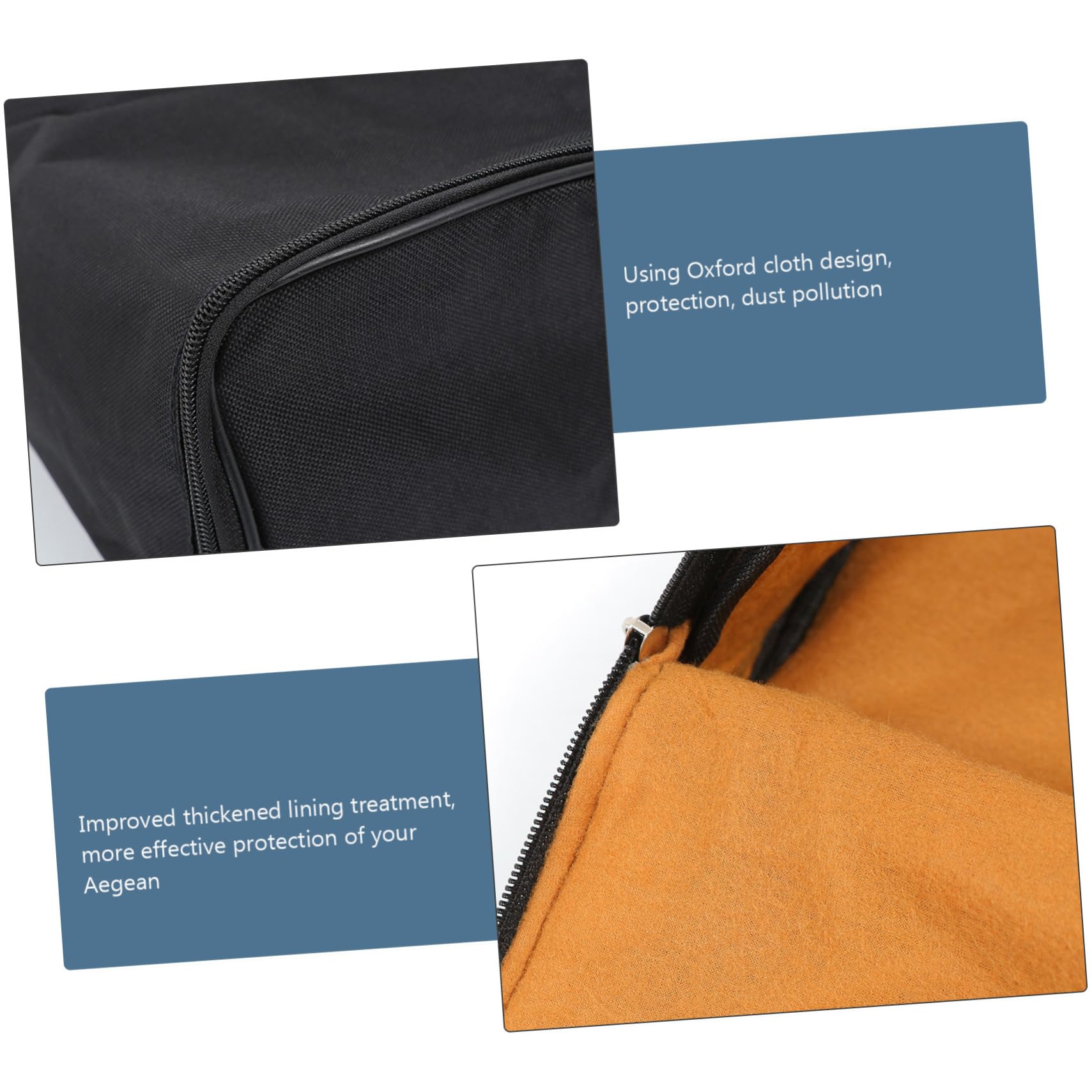 ULDIGI Practical Oxford Cloth Accordion Storage Bag 60/96/120 Keys Holder Accordion Carrying Bag Accordion Supply Black