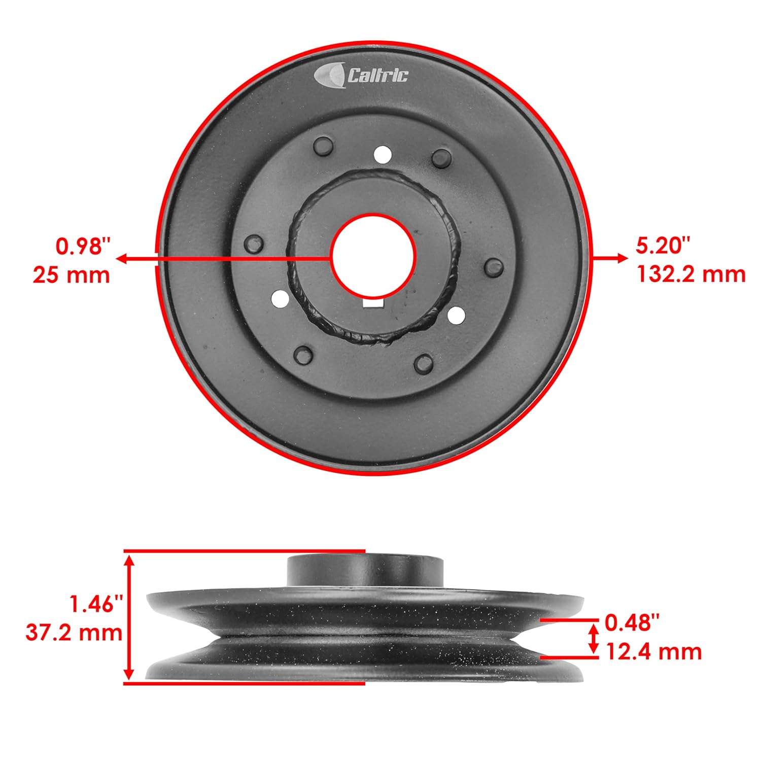 Caltric 3X 033-6006-00 033600600 Deck Pulley Compatible with Bad Boy Stand-On Maverick Outlaw Walk Behind