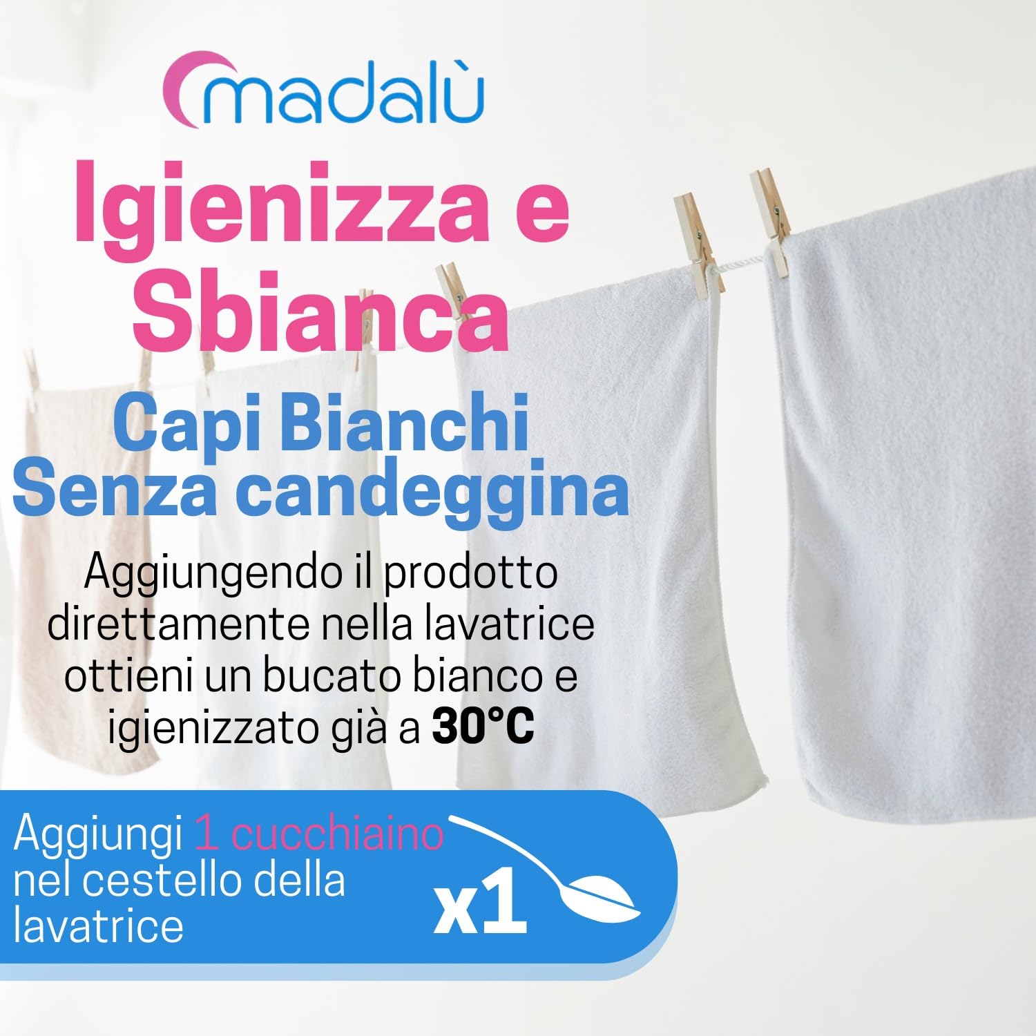 Percarbonato di Sodio per Bucato Puro (4,5 Kg, 770 Lavaggi) Smacchiatore Bucato Azione Sbiancante Igienizzante Naturale, Antimuffa, Professionale Busta Richiudibile - IN OMAGGIO 50gr di Acido Citrico