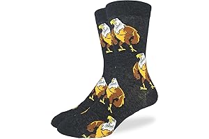 Sublimely Soft Bald Eagle-Themed Men's Bird Socks