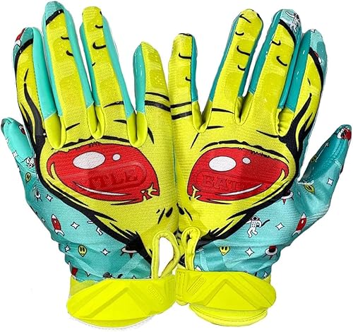 Battle Sports Villain - Guantes de fútbol para adultos