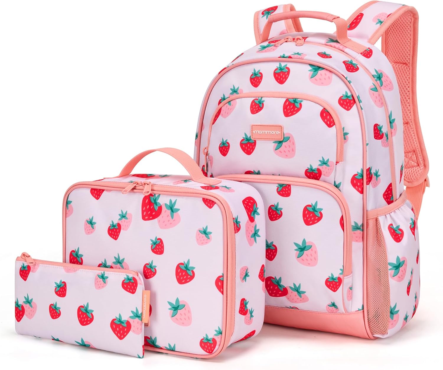 mommore Kids Backpack for Boys Girls 4-8 Kindergarten Elementary School Backpack with Lunch Box - 15” H Fit Folder