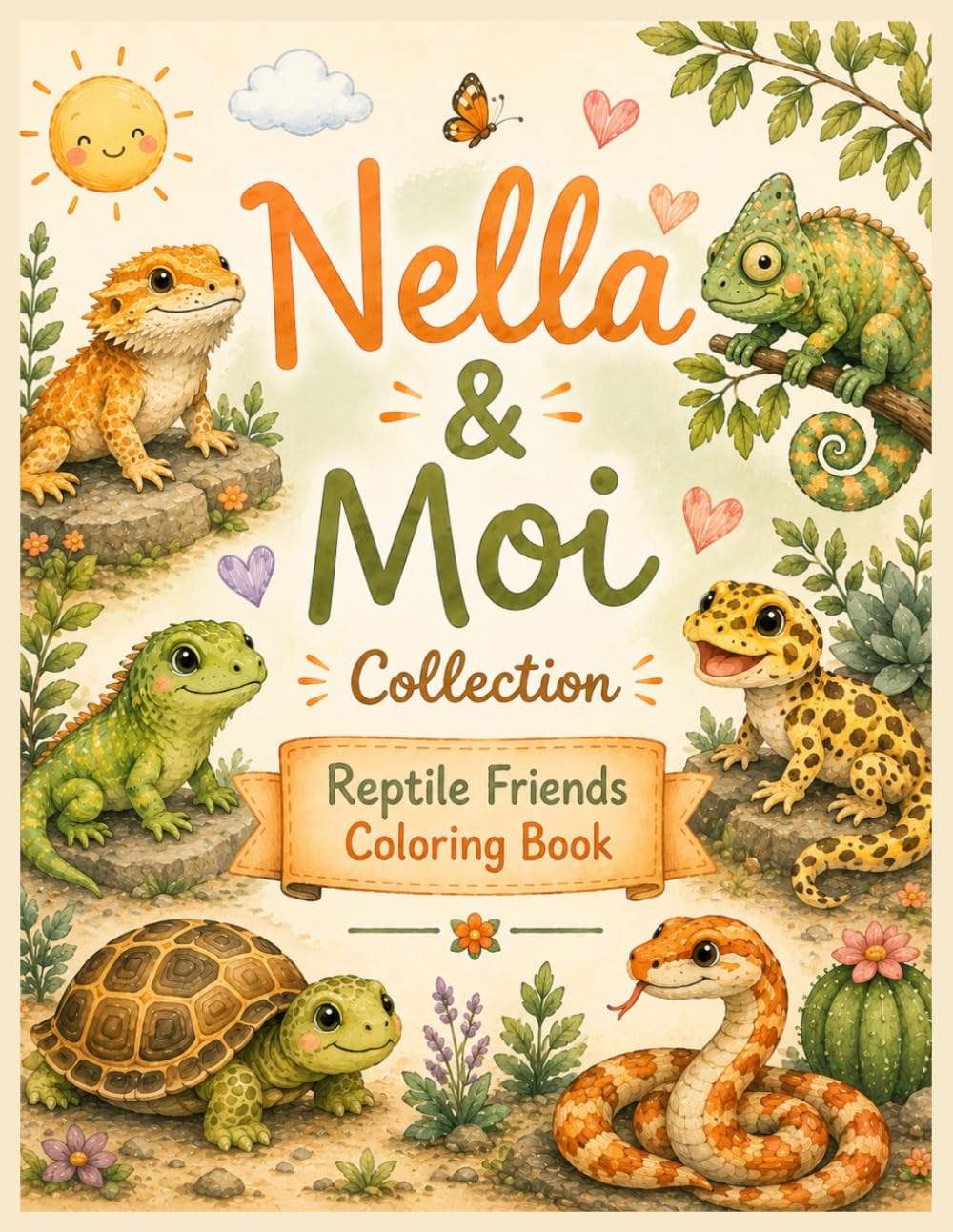 Nella & Moi Collection: Reptile, Friends & Coloring Book
