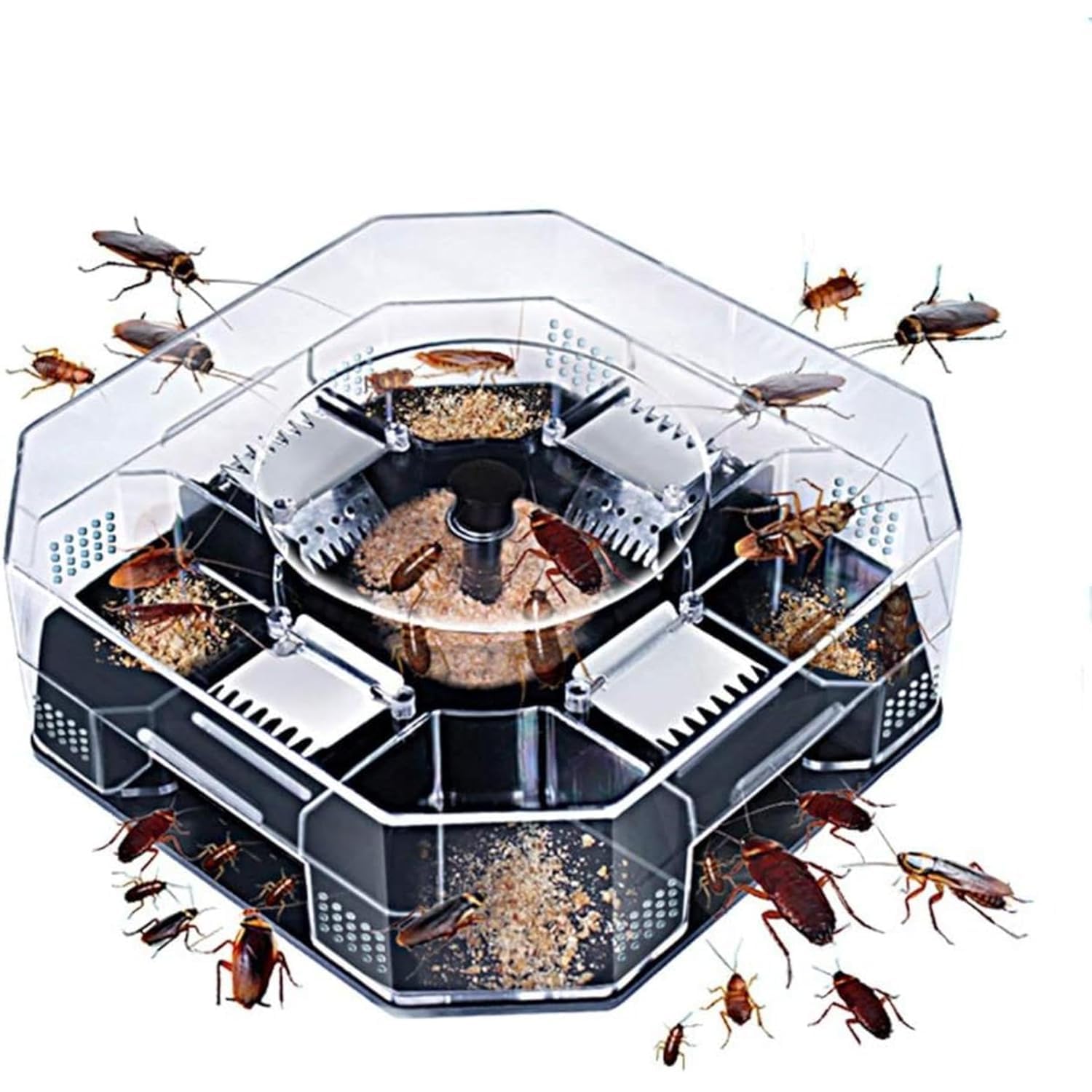 Wisik enterprise Cockroach Trap Box Effective Roach Cockroach Trap Catcher Physical Capture Reusable and Eco-Friendly Bug Roach Catcher Cockroach Killer use for Home, Kitchen, Hotel, Garden (1 pcs)-image-13