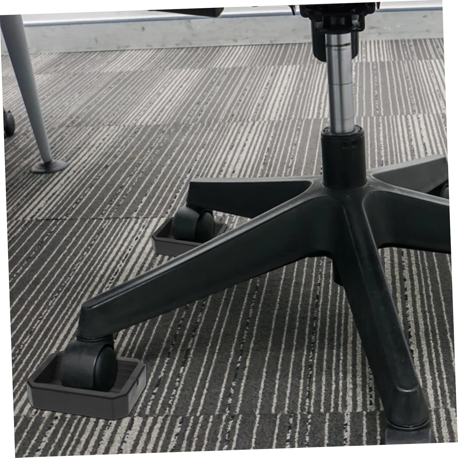 DOITOOL 8pcs Furniture Caster Wheel Stopper Pads Skidproof Pad for Hardwood Floors