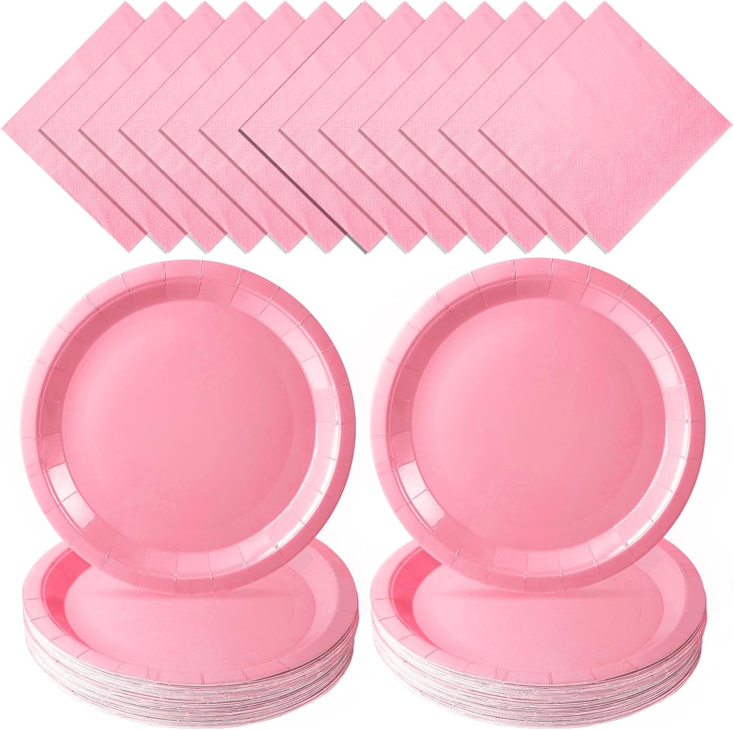Pink Plates Pink Paper Plates and Napkins Party Supplies