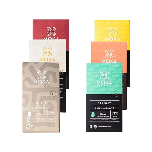 Miniatura 7 de Moka Origins Paquete de barras de chocolate orgánico – grano a barra, comercio directo y justo, lotes pequeños, de origen ético, gourmet, chocolate