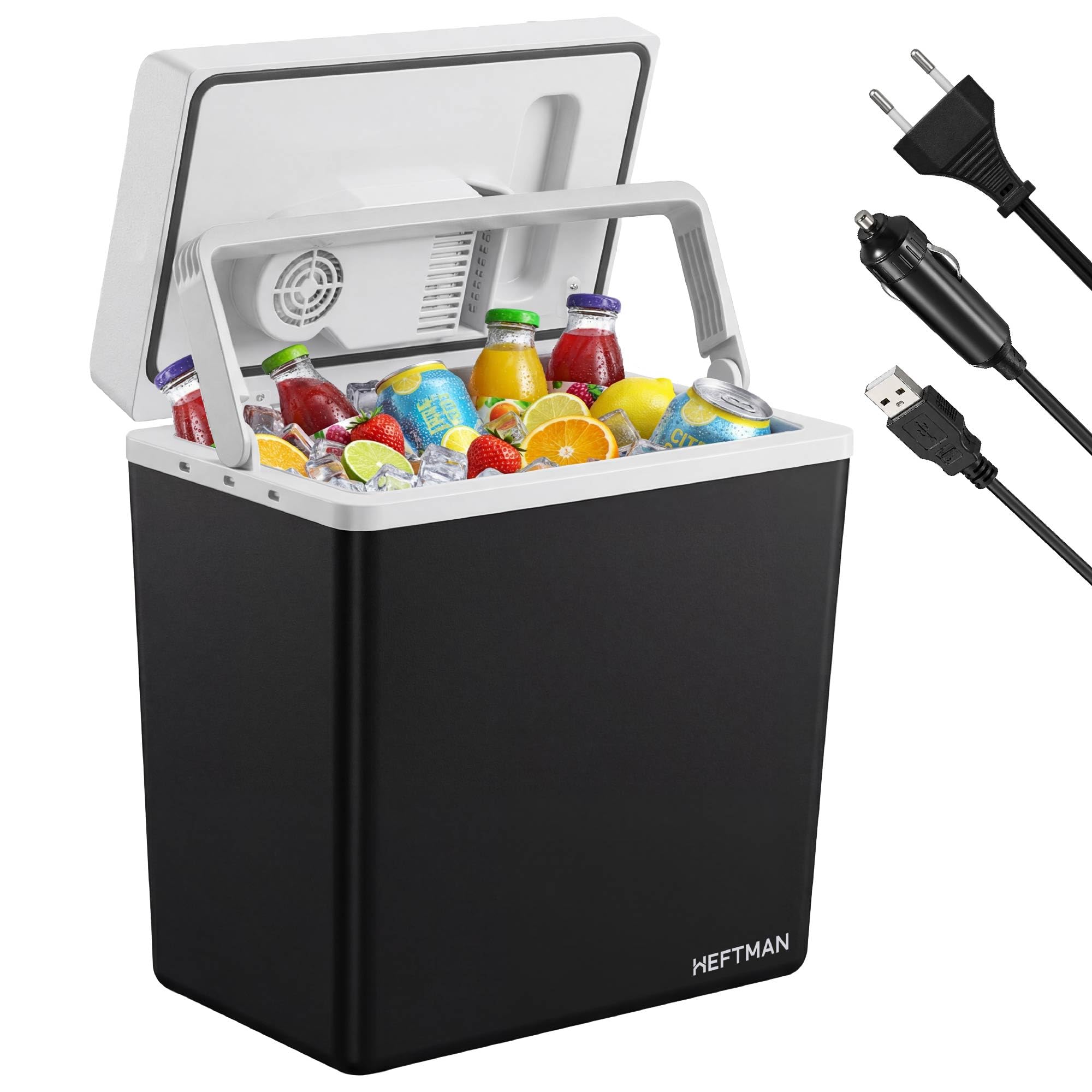 HEFTMAN 20L Kühlbox Elektrisch - Isolierte, Tragbare Elektrische Kühlbox
