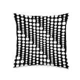 Minimal Dot Matrix Pattern Shapes Mania Throw Pillow