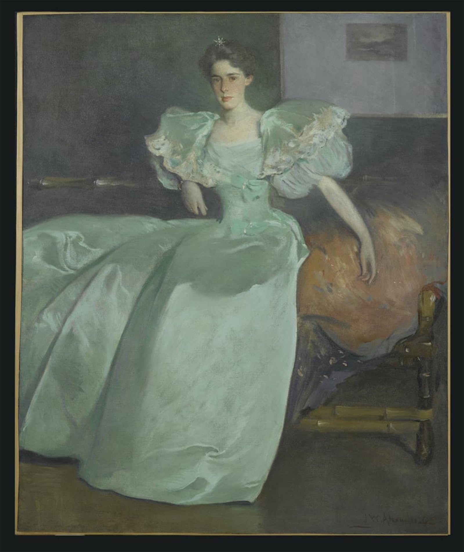 SERENDIPITP Abstract Painting Mural Print Picture Wall Decor Painting Miss Helen Manice by White Alexander Vintage Wall Artwork for Home Decor 60x90cm