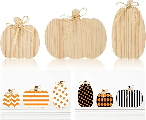 Wood Pumpkins Unfinished Craft