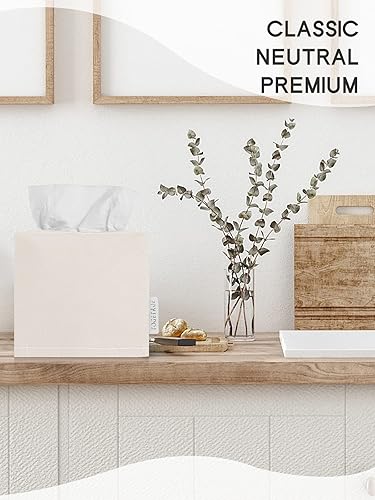 Miniatura 7 de Funda para caja de pañuelos, soporte para pañuelos de tela reutilizable, soportes cuadrados de lona decorativos para encimera de baño, tocador,