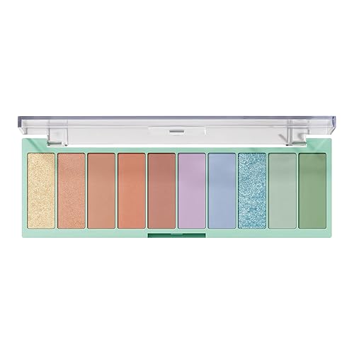 e.l.f. Paleta perfecta de 10 sombras de ojos, diez tonos ultrapigmentados brillantes y coloridos, fórmula mezclable, vegano y libre de crueldad, tan