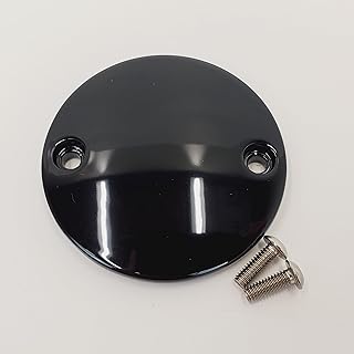 Gloss Black Smooth Aluminum Timer/Timing Cover for 2017+ Harley M8 Touring (Electra Glide, Road Glide, Street Glide, Road King) & 2018+ Harley Softail M-Eight, Includes Hardware, Replaces HD# 25600098