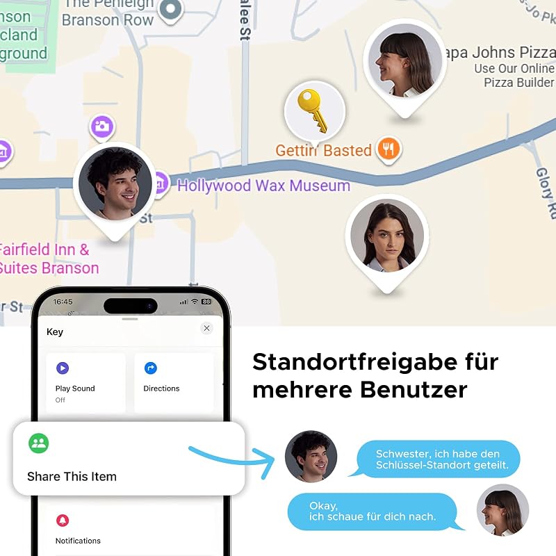 UGREEN FineTrack Duo, set de 4 trackere GPS reîncărcabile prin USB-C pentru iOS și Android, compatibile cu Apple Find My sau Google Find My Device, autonomie 12 luni, pentru chei, bagaje