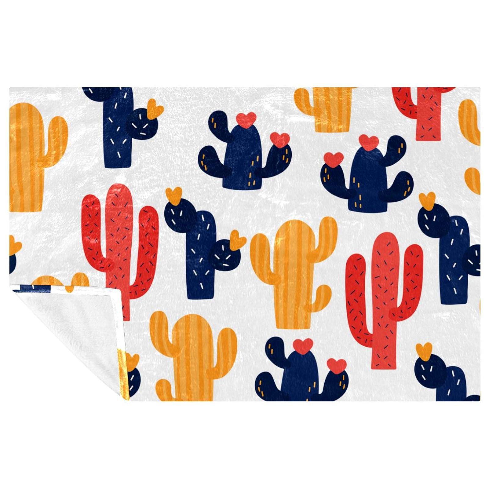 Couverture lit et canapé cactus : finis les frissons avec ce plaid chaud