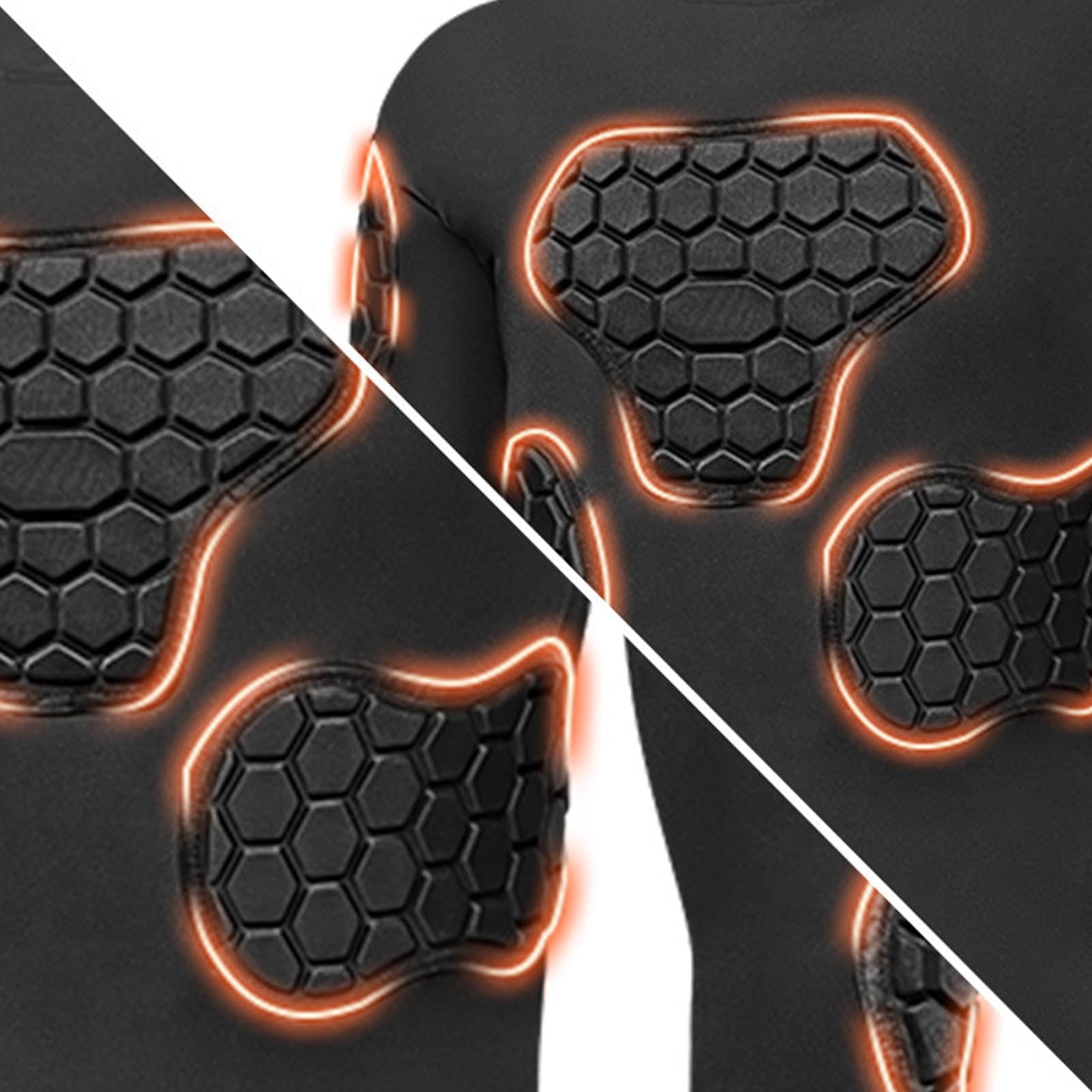 CHICIRIS Gardien de Gardien rembourré à Manches Longues à Manches Longues Proof de Protection Protective Gardien de But Chemise Eva High Elastic Pads pour Le Football Cycliste (XL)
