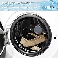 Vista 7 de Zapatos planos cómodos y lavables para mujer, estilo bailarina, casuales