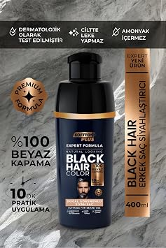 Softto Plus Expert Men Black Hair Color   Siyah 10 dakikada Etkili/Geli tirilmi  Form l/Do al G r n m