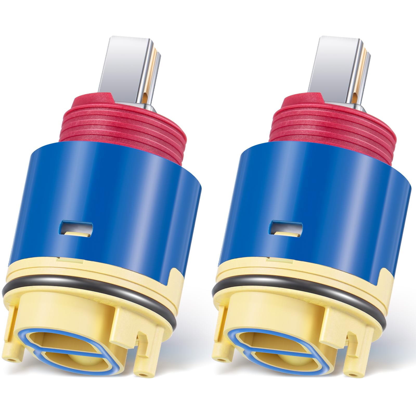 Photo 1 of Dreyoo 2 Pack Pressure Balancing Cartridge Compatible with RK7300-CART-3P and JH02BJ (HL-40), 40mm Faucet Cartridge Replacement Compatible with Zurn Z-7300 Temp-Gard III Faucets and Shower Valves