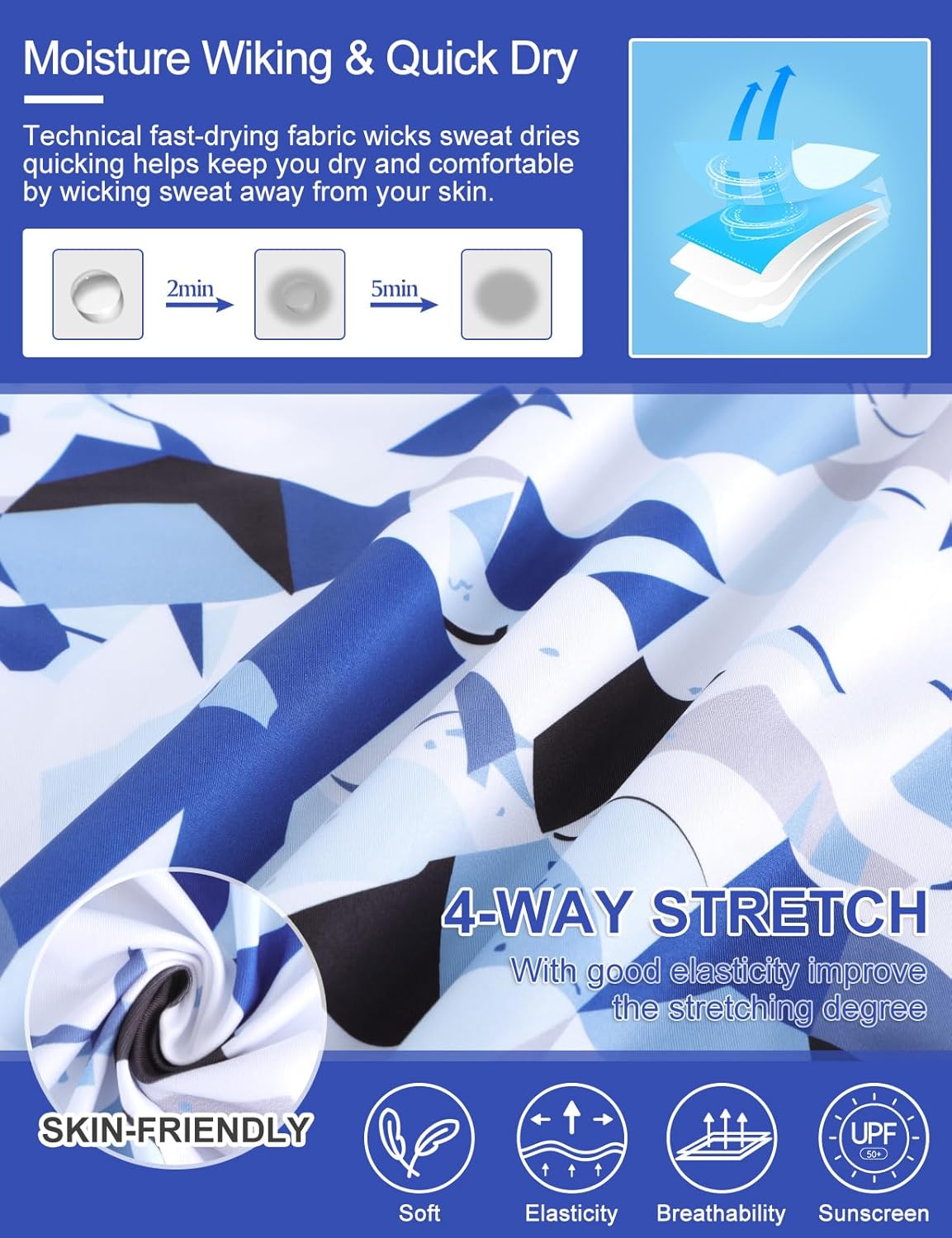 Cucuchy Womens Golf Shirt Quick Dry 3/4 Sleeve Quarter Zip Polo Workout Tops Tennis Shirts S-XXL - Image 6