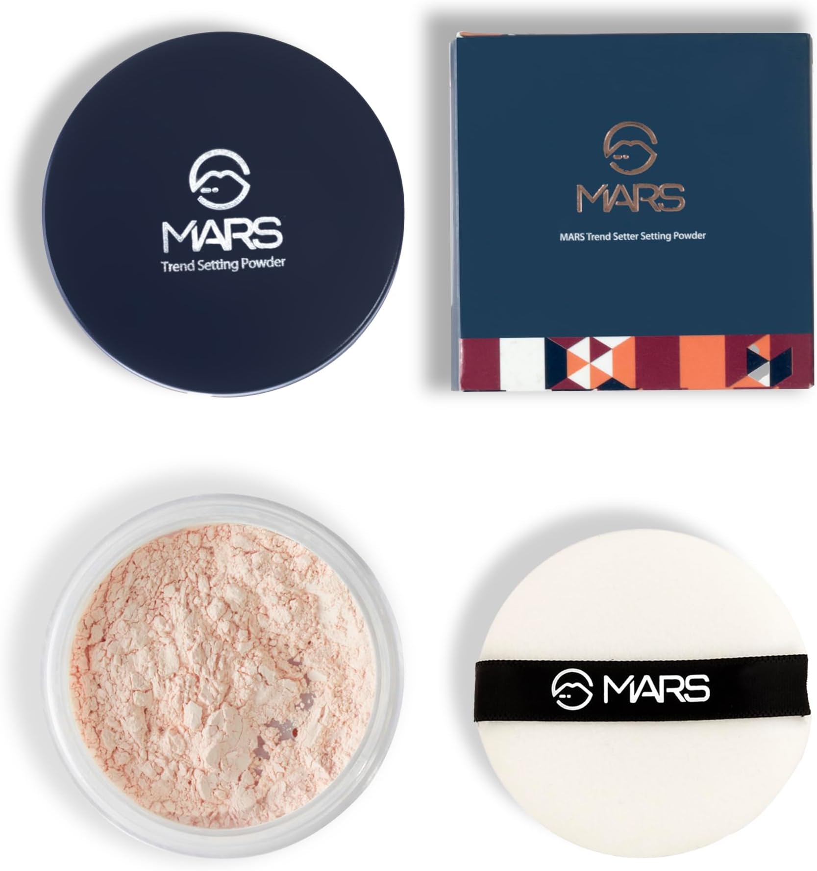 MARS Trend Setting Loose Powder | Lightweight & Long Lasting | Ultra Fine Setting Powder for Face Makeup (8.0 gm) (04-Brighening)