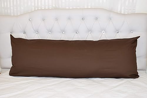 Miniatura 7 de Funda de almohada de lujo, hilo de alta densidad con cremallera oculta, 100% algodón, tamaño 20 x 54 pulgadas (verde salvia)