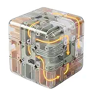 3D Maze Cube Ball for Adults & Kids, Labyrinth Puzzle Brain Teaser Game, Educational Learning Toys for Logical Thinking, Family Board Games, Durable Puzzle Cube Gift for Birthday and Holidays