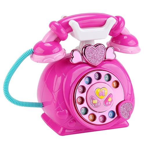 PARTEET Classic Old Style Musical Landline Telephone for Kids with Story and Poetry Sound Baby Phone Mobile Musical Toys for Children