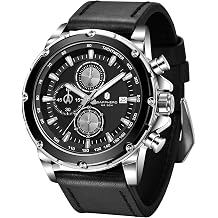 SAPPHERO Mens Watch for Men Quartz Waterproof 50M Date Luminous Chronograph