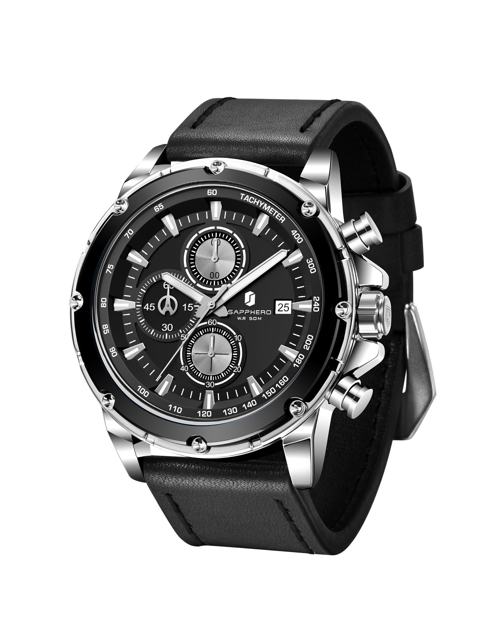 BENYAR BY Herrenuhr Uhren Herren Wasserdicht Herrenuhren Chronograph männer Armbanduhr für Herren Gold/Silber/Blau/Schwarz Eleganz Lederarmband/Edelstahl Quarz Geburtstags/Weihnachts