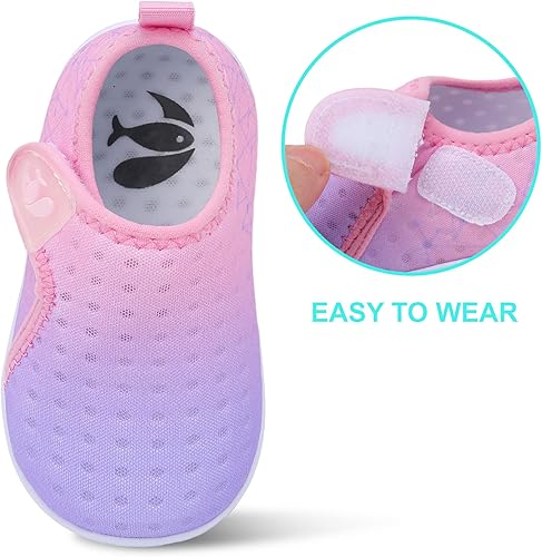 Miniatura 6 de FEETCITY Zapatos Deportivos Acuáticos para Bebés Niños y Niñas Descalzos Calcetines Acuáticos para Niños de Secado Rápido Zapatos para Playa