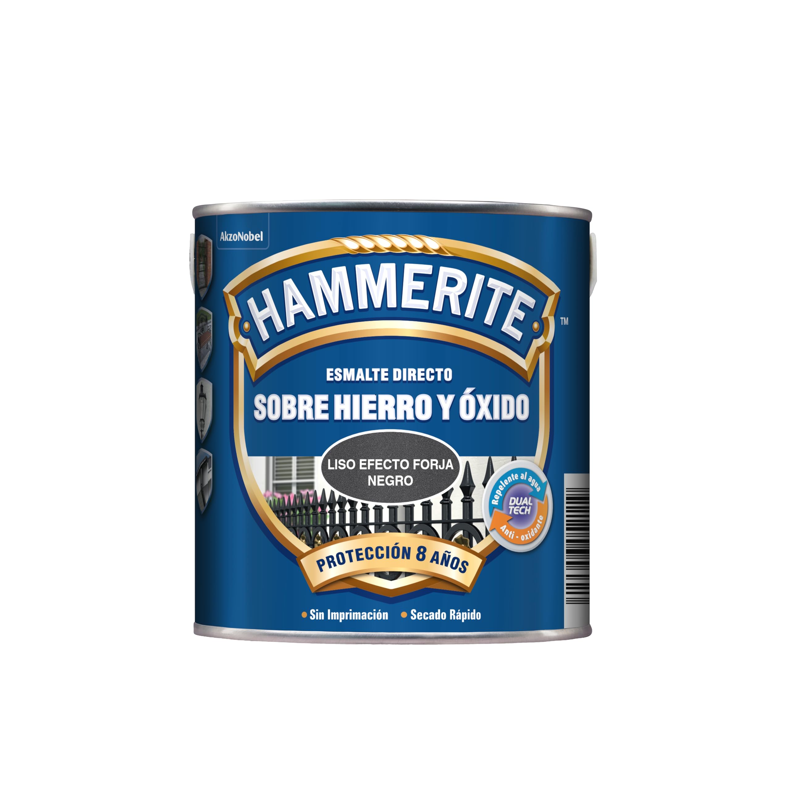 Hammerite Esmalte Forja, Negro, 750 ml (Paquete de 1)