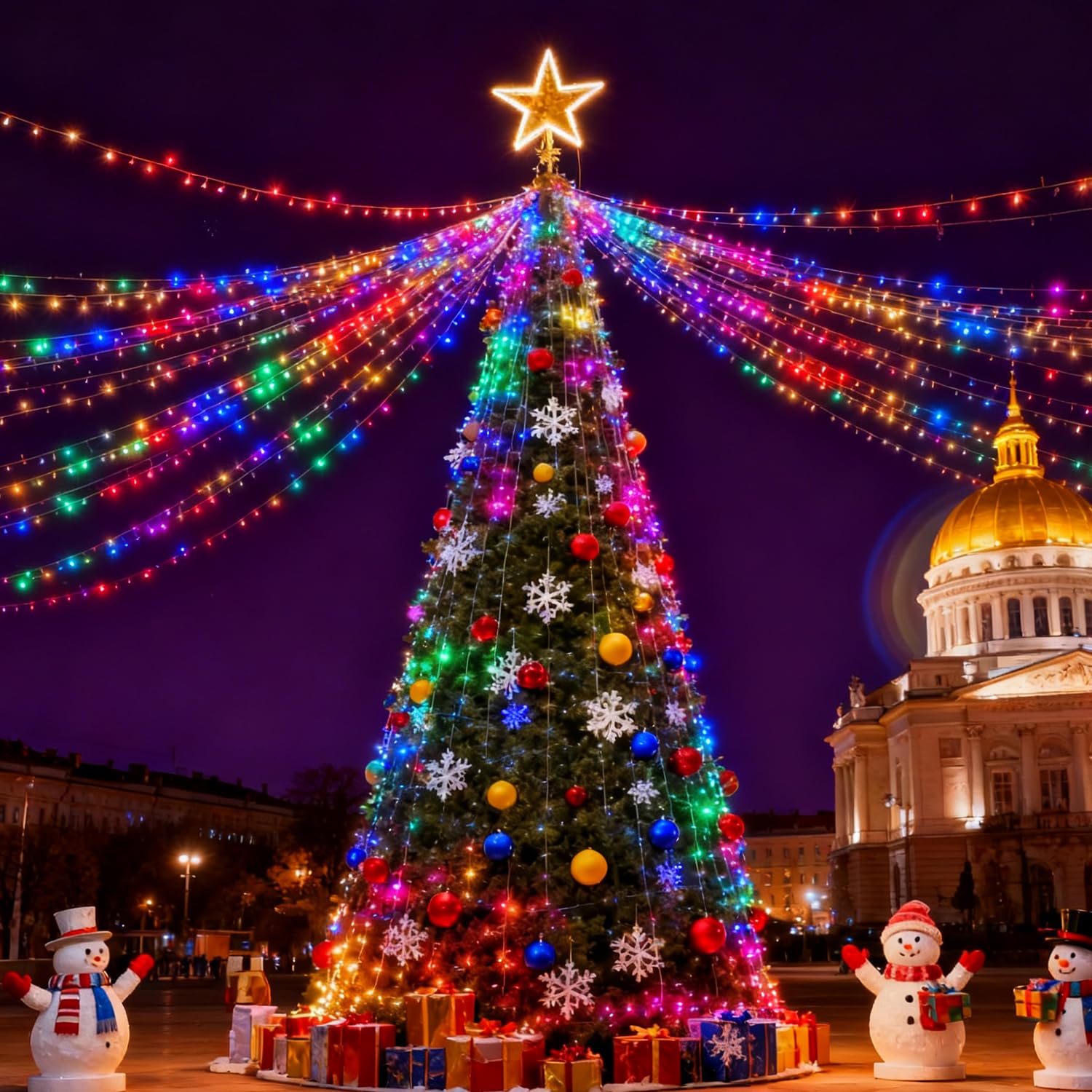 Lichterkette Weihnachtsbaum Innen Außen - 30M 300Leds Warmweiß Outdoor Lichterkette Weihnachten,8 Modi Mit Fernbedienung Timer,Ip65 Wasserdichte Weihnachtsbeleuchtung Für Garten