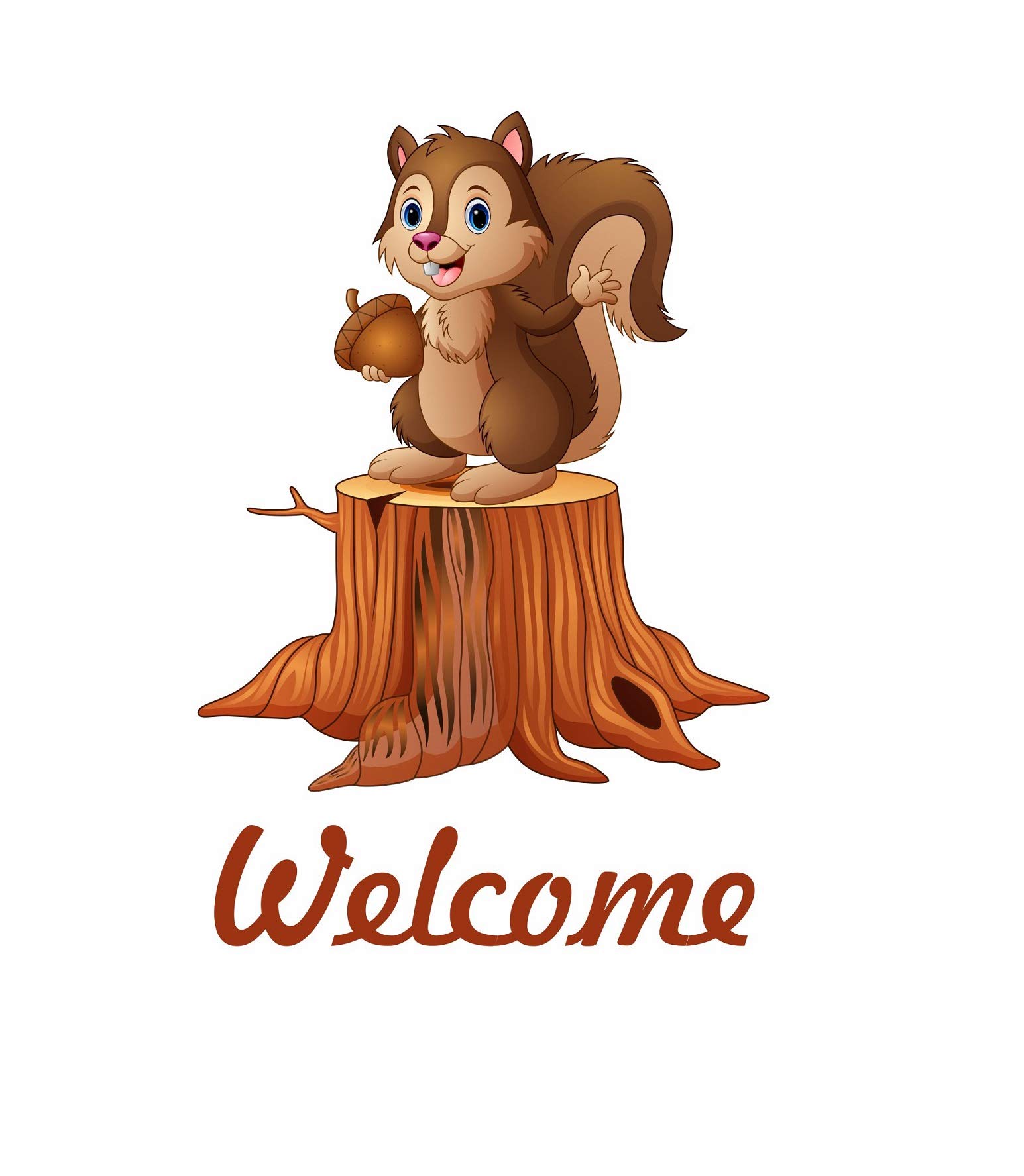 Welcome Home Cute Squirrel Wall Stickers-image-6