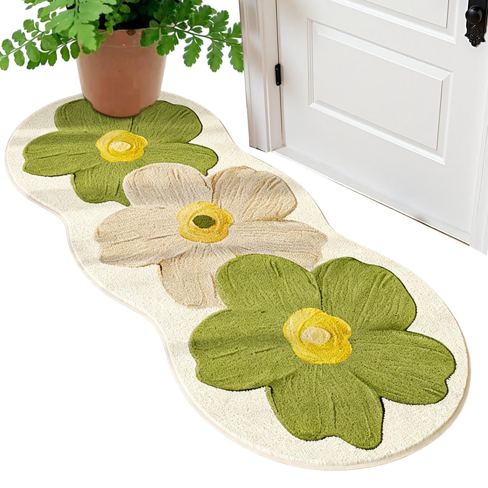 Tapis de lit 120 x 40 cm antidérapant pour chambre et salon