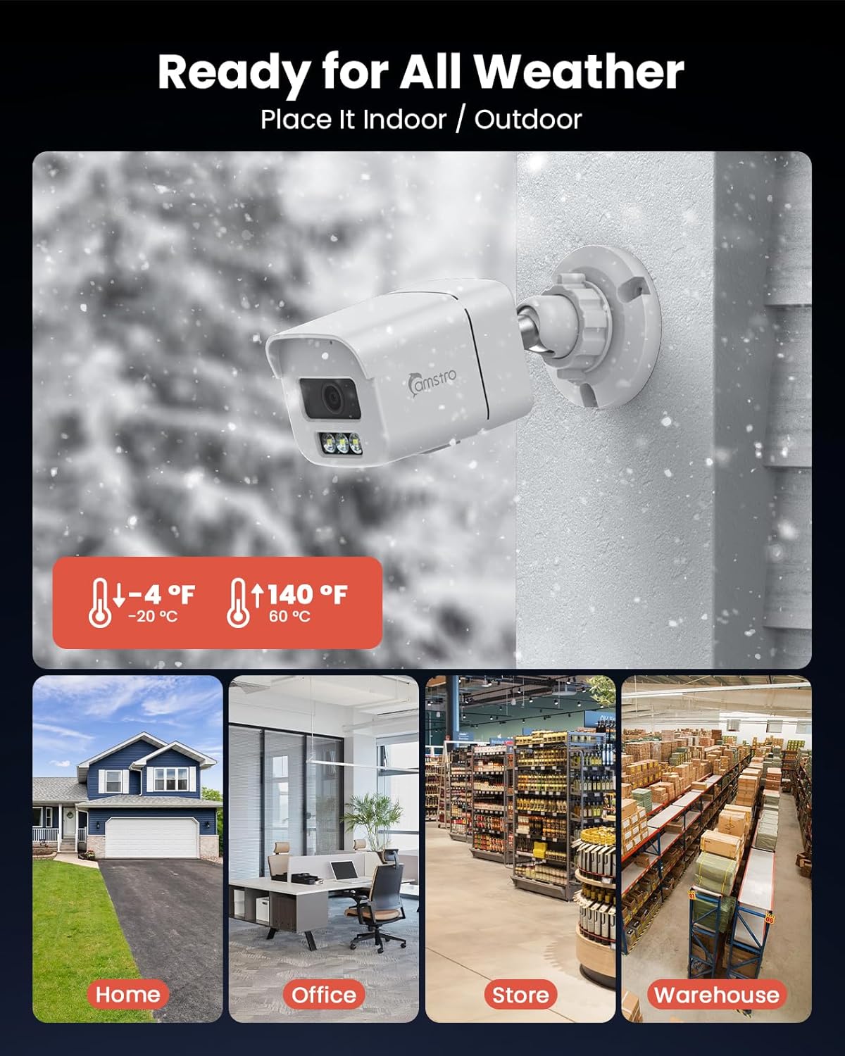 4K PoE Security Camera System, 4 Pcs Metal Casing Wired Cameras with 4K 8CH NVR & 2TB HDD, Smart Human/Vehicle/Pet/Parcel Detection, 100ft Night Vision, H.265+ 24/7 Recording for Home