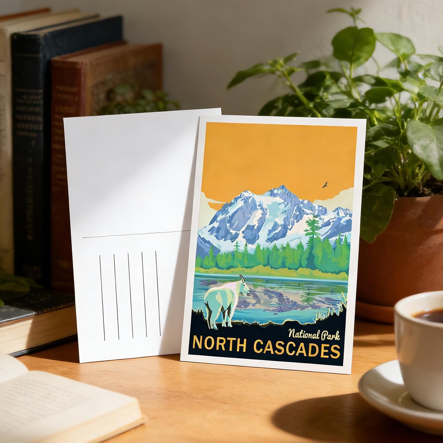 gaeaverse 63pcs National Park Vintage Postcards U.S. National Parks Greeting Cards for Business World Travel Landscape Postcard - Image 4