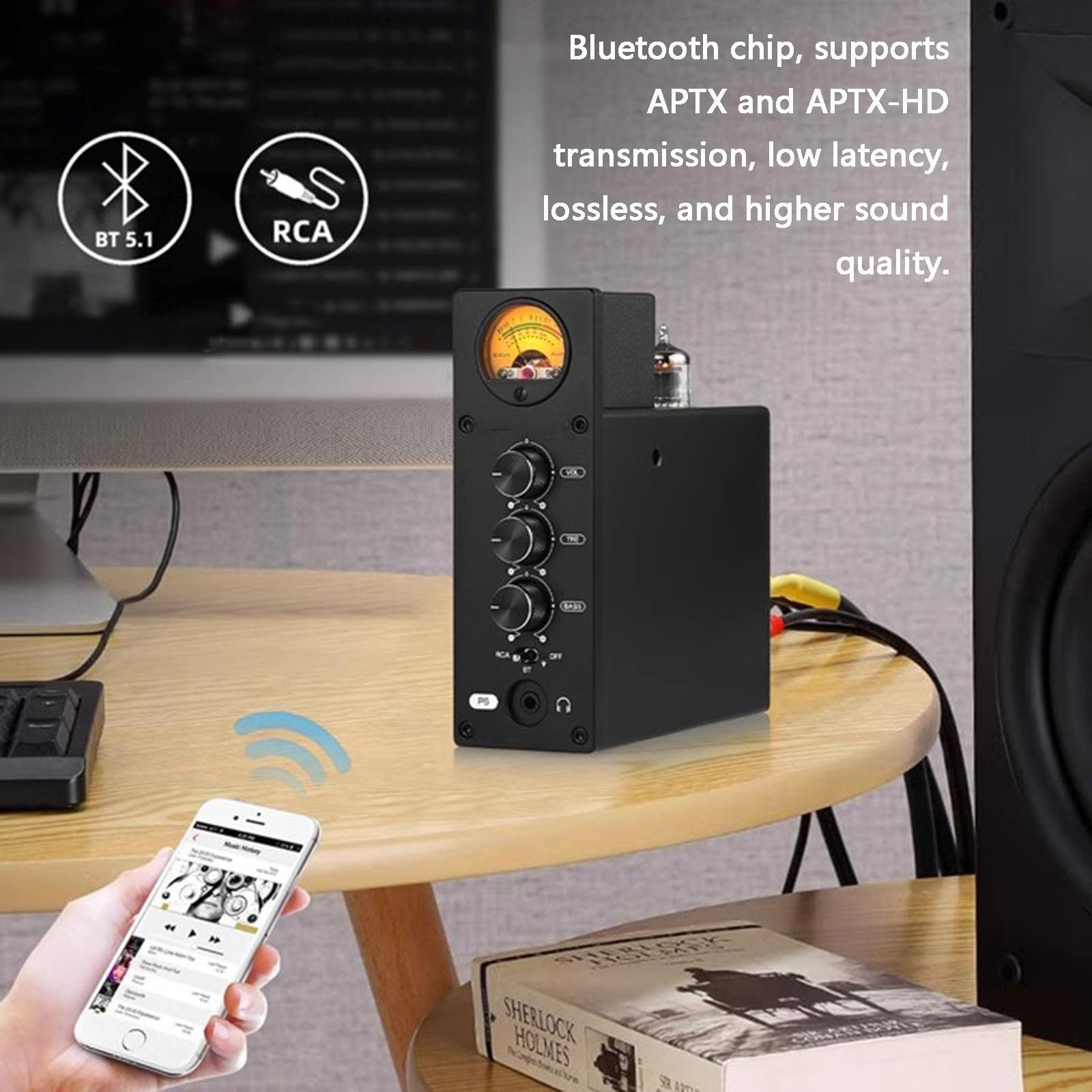 Amazon.co.jp: Bluetooth 5.1 真空管アンプ、HiFi オーディオデジタル