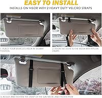 Vista 6 de Xprite Green 48LED Visor Strobe Flashing Lights Sunshield Hazard Warning Light for Law Enforcement Emergency Vehicles Trucks